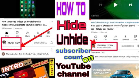 how to get rid off chanel info on youtube|how to unhide youtube channel.